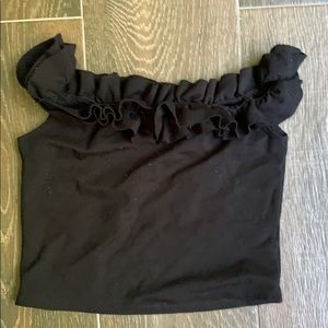 Off the shoulder crop